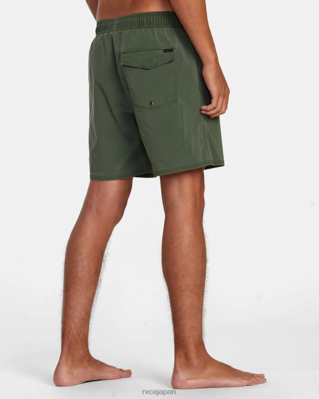 ボトムス TP8J447 翡翠 RVCA ユニセックス VA ピグメント エラスティック ウエスト ボードショーツ 17