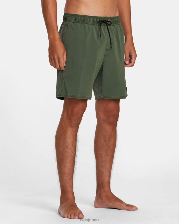 ボトムス TP8J447 翡翠 RVCA ユニセックス VA ピグメント エラスティック ウエスト ボードショーツ 17