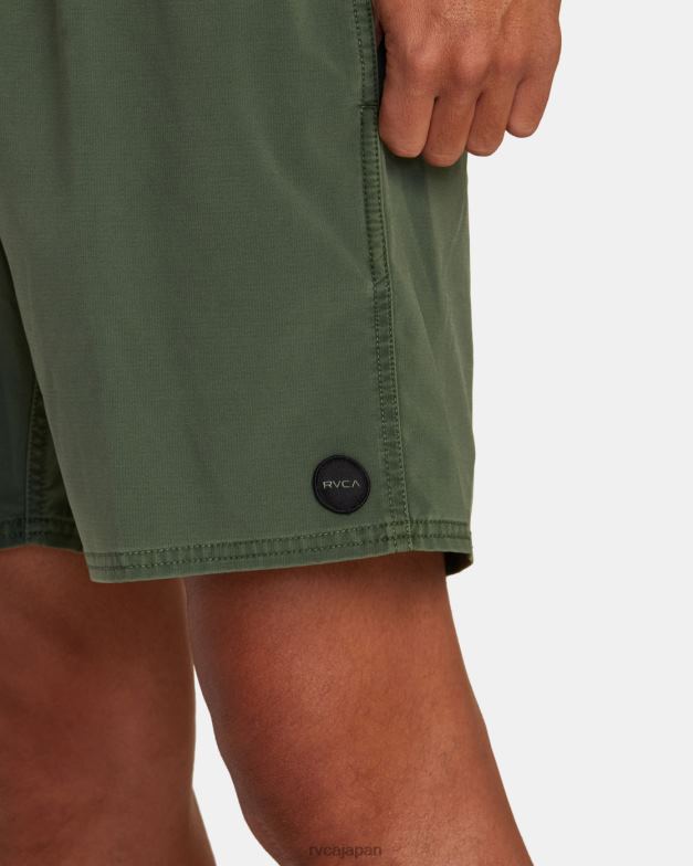 ボトムス TP8J447 翡翠 RVCA ユニセックス VA ピグメント エラスティック ウエスト ボードショーツ 17