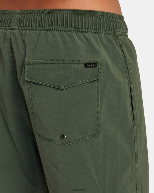 ボトムス TP8J447 翡翠 RVCA ユニセックス VA ピグメント エラスティック ウエスト ボードショーツ 17