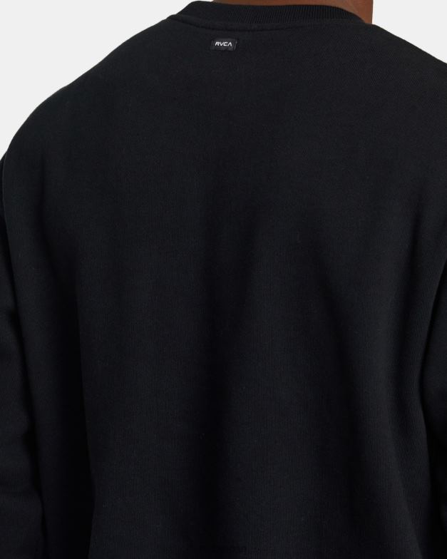衣類 TP8J455 黒 RVCA 男性 VA エッセンシャル スウェットシャツ
