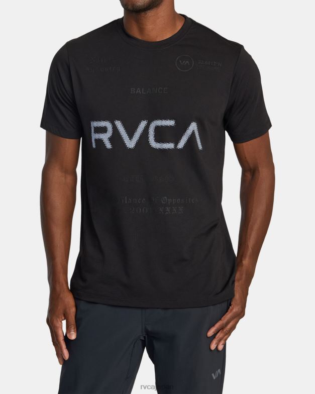 衣類 TP8J469 黒2 RVCA 男性 VAスポーツTシャツ