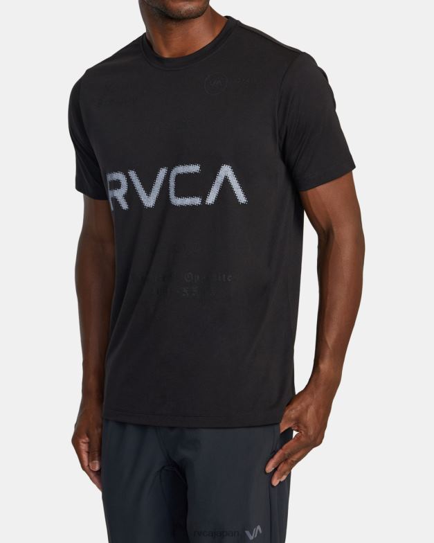 衣類 TP8J469 黒2 RVCA 男性 VAスポーツTシャツ
