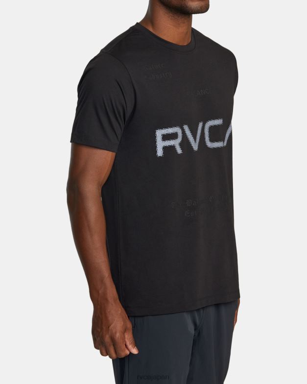 衣類 TP8J469 黒2 RVCA 男性 VAスポーツTシャツ