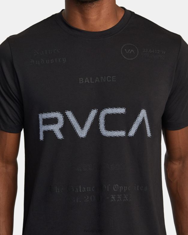 衣類 TP8J469 黒2 RVCA 男性 VAスポーツTシャツ