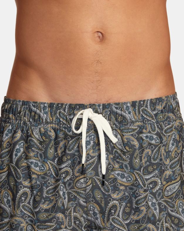 ボトムス TP8J473 マルチ2 RVCA ユニセックス アトラス エラスティック ウエスト ボードショーツ 17