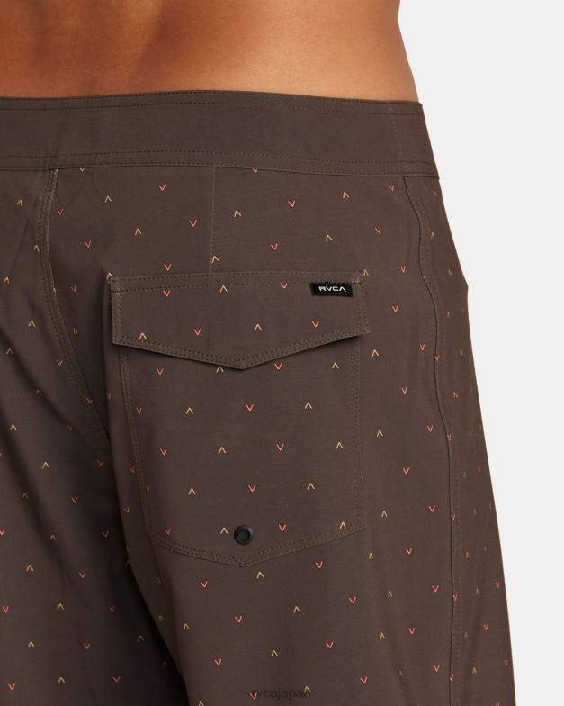ボトムス TP8J485 ボンベイブラウン RVCA ユニセックス VA ボードショーツ 19