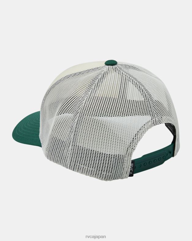アクセサリー TP8J487 バニラ RVCA 男性 ずっと曲がったつばのトラッカーハット