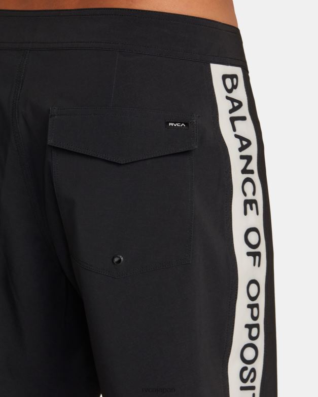 ボトムス TP8J494 黒2 RVCA ユニセックス アペックス ボードショーツ 18