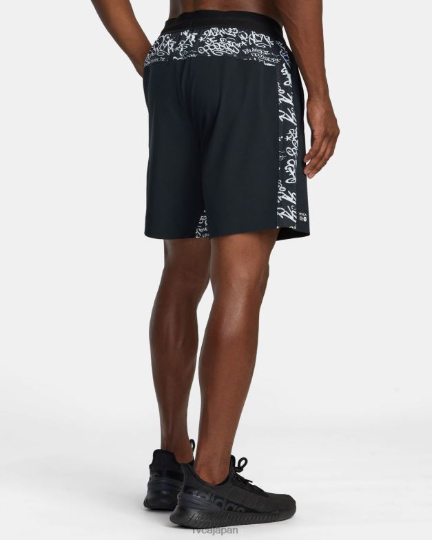 衣類 TP8J509 黒のリモート RVCA 男性 ヨガープラステクニカルトレーニングショーツ