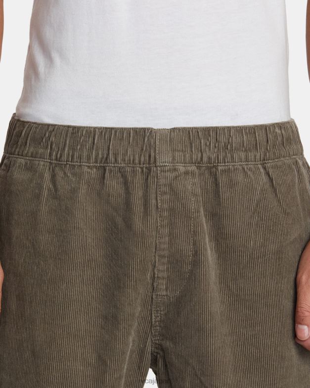 衣類 TP8J538 キノコ RVCA 男性 アメリカーナ伸縮性ウエストコードパンツ