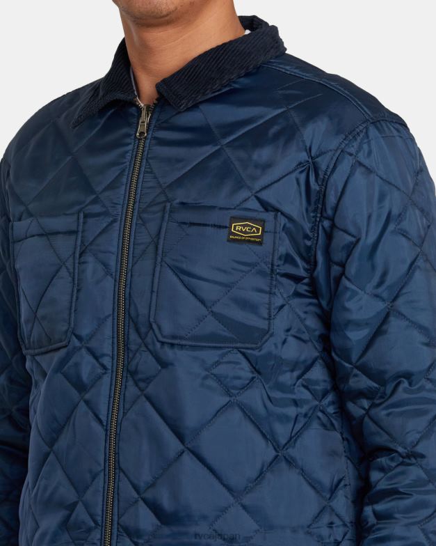 衣類 TP8J561 海軍 RVCA 男性 デイシフト フランネル リバーシブル オーバーシャ​​ツ