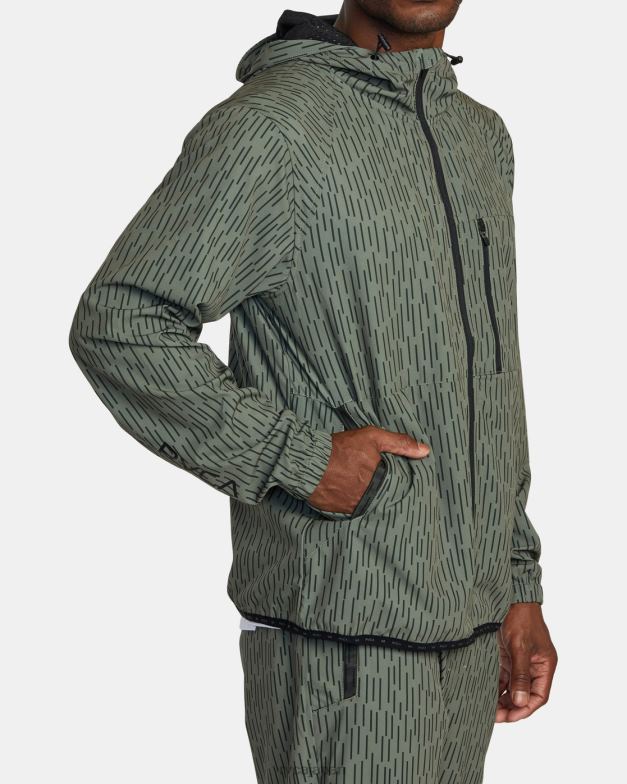衣類 TP8J569 レインカモ RVCA 男性 ヨガー ジップアップ フード付きジャケット ii