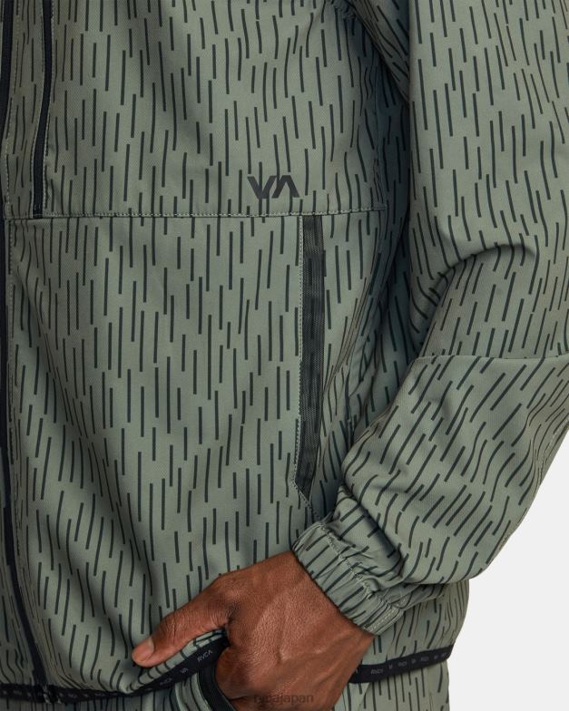 衣類 TP8J569 レインカモ RVCA 男性 ヨガー ジップアップ フード付きジャケット ii