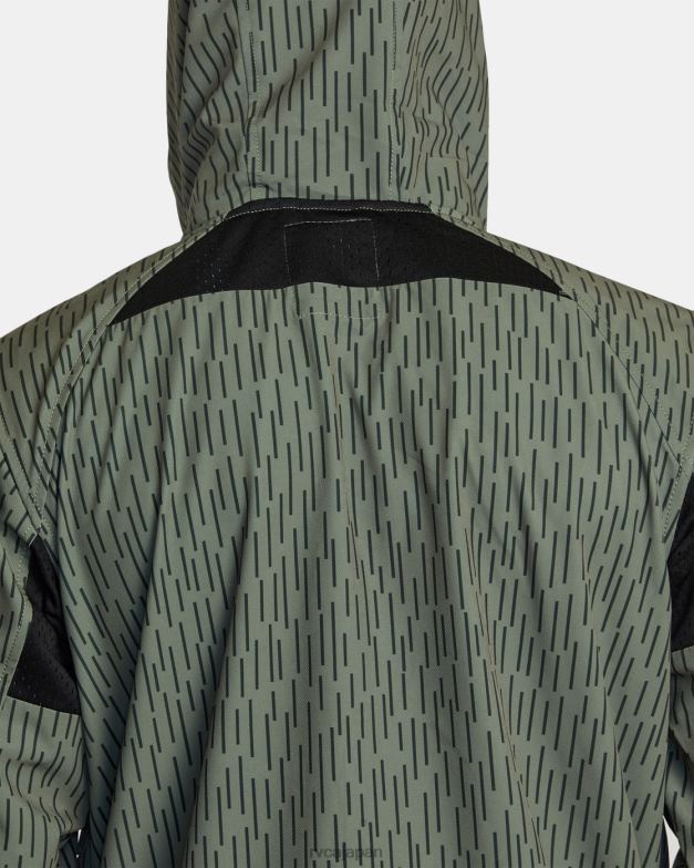 衣類 TP8J569 レインカモ RVCA 男性 ヨガー ジップアップ フード付きジャケット ii