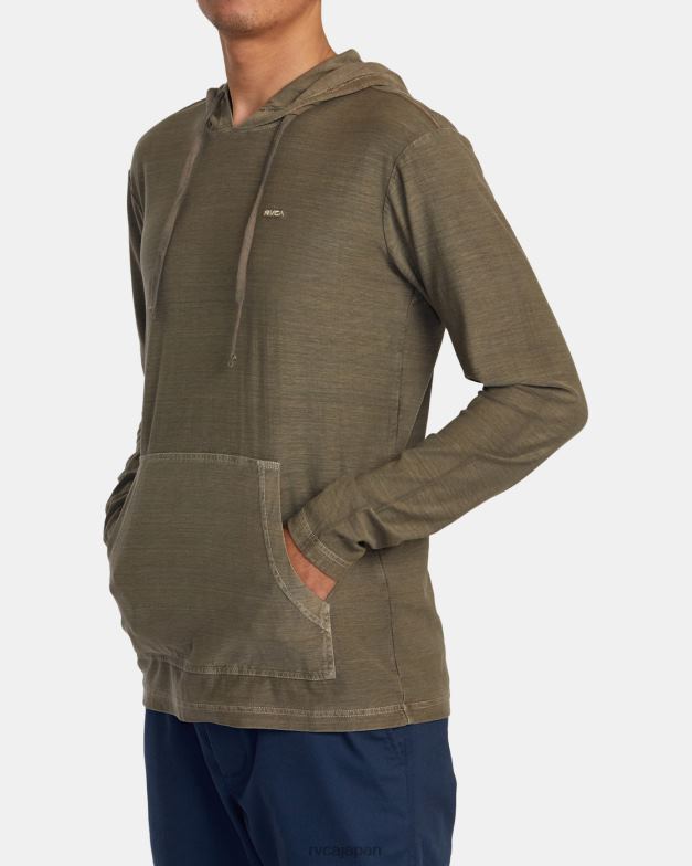 衣類 TP8J574 キノコ RVCA 男性 PTCストライプパーカー