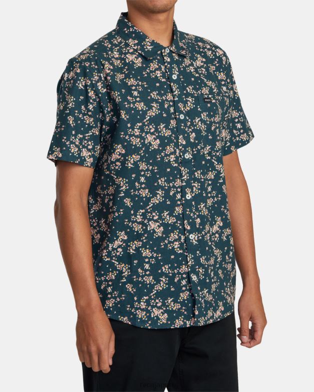 衣類 TP8J577 アヒルブルー RVCA 男性 rvgazi 半袖シャツ