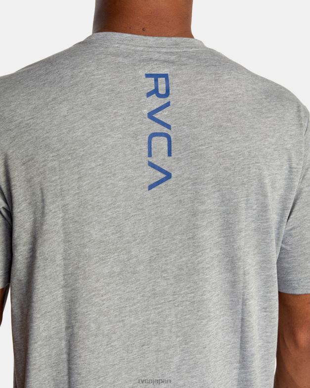 衣類 TP8J583 ヘザーグレー RVCA 男性 VAマークTシャツ