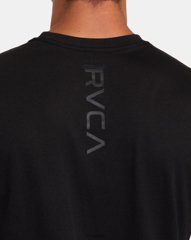 衣類 TP8J584 黒 RVCA 男性 VAマークTシャツ