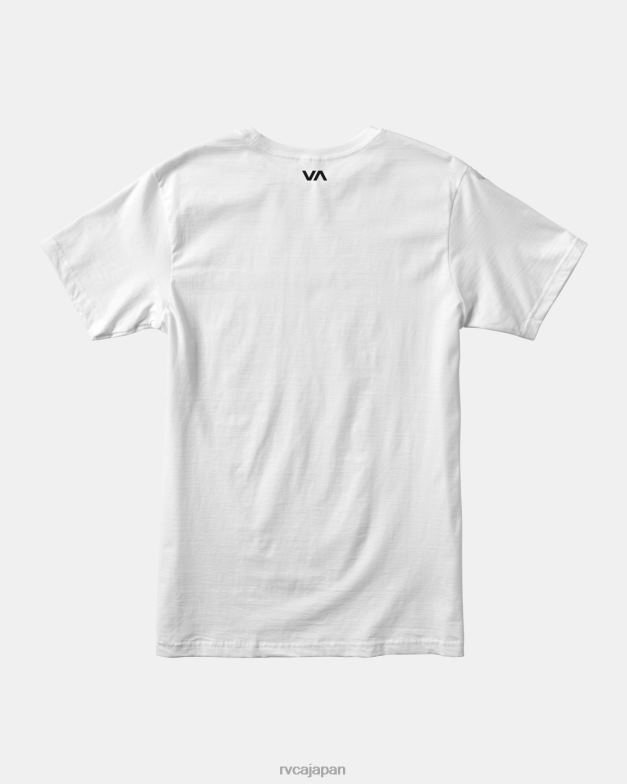 衣類 TP8J587 白 RVCA 男性 アイコンTシャツ