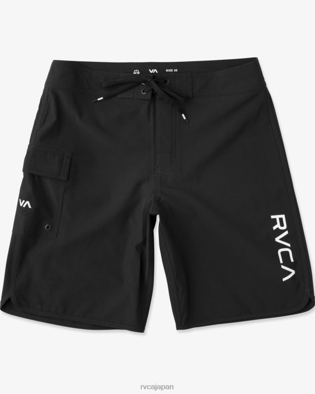 ボトムス TP8J588 全部黒 RVCA ユニセックス イースタンボードショーツ 18