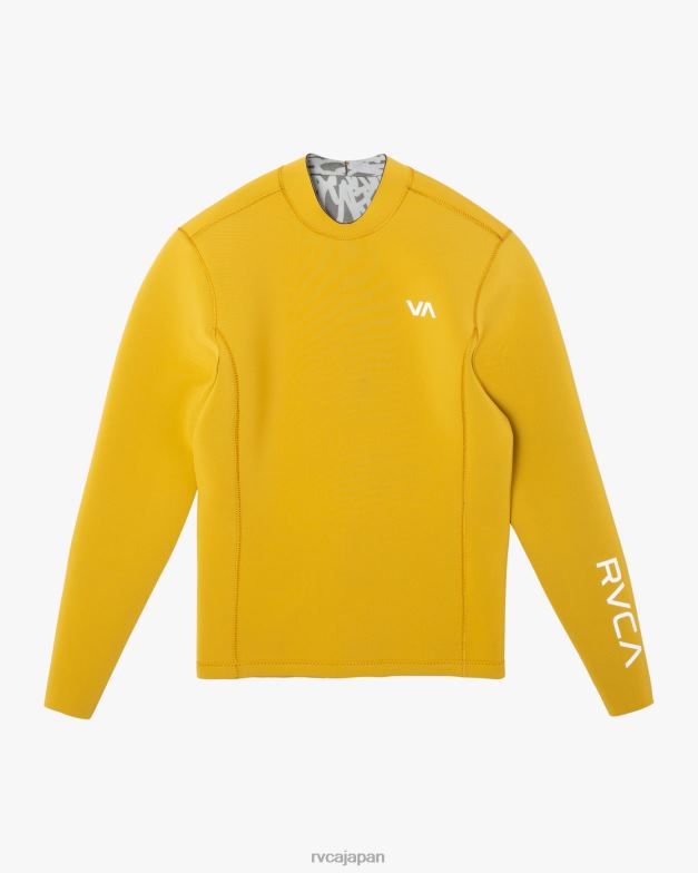 衣類 TP8J596 金 RVCA ユニセックス 2mmバランスバックジップウェットスーツジャケット