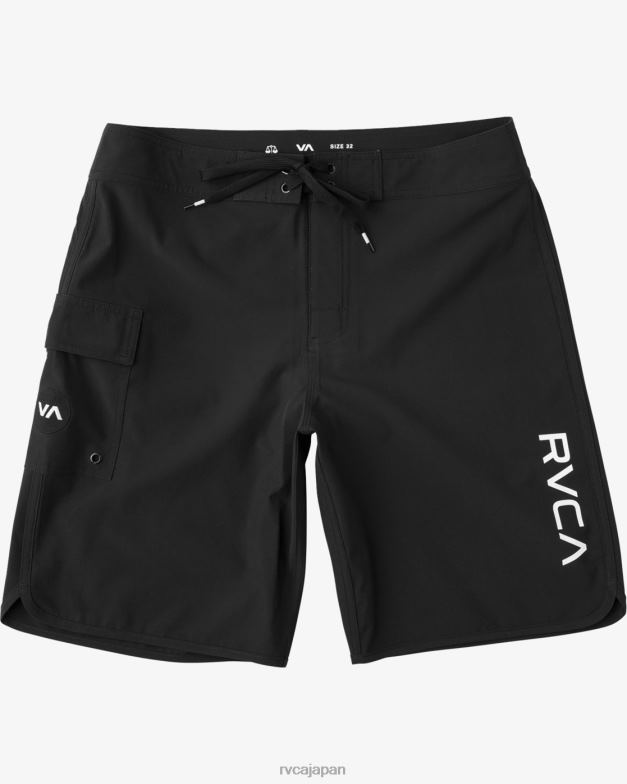 ボトムス TP8J597 全部黒 RVCA ユニセックス イースタンボードショーツ 20