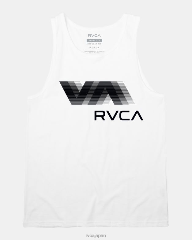 衣類 TP8J599 白 RVCA 男性 VA ブラータンクトップ