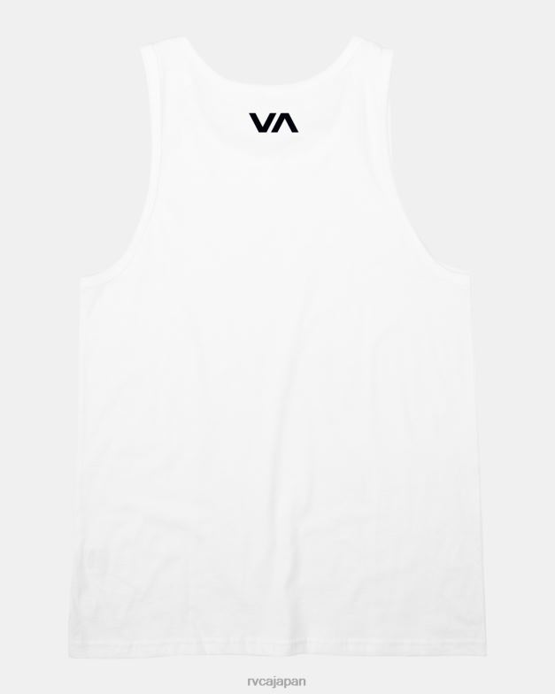 衣類 TP8J599 白 RVCA 男性 VA ブラータンクトップ