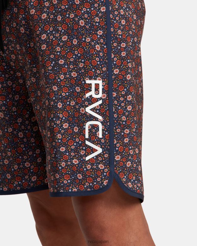 ボトムス TP8J59 ムーディーブルー RVCA ユニセックス イースタンボードショーツ 18