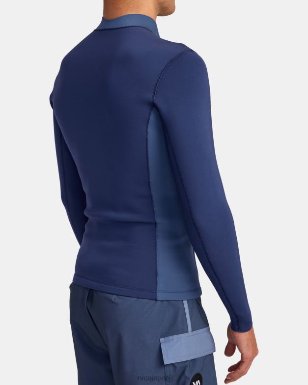 衣類 TP8J616 海軍 RVCA ユニセックス 2mmバランスフロントジップウェットスーツジャケット