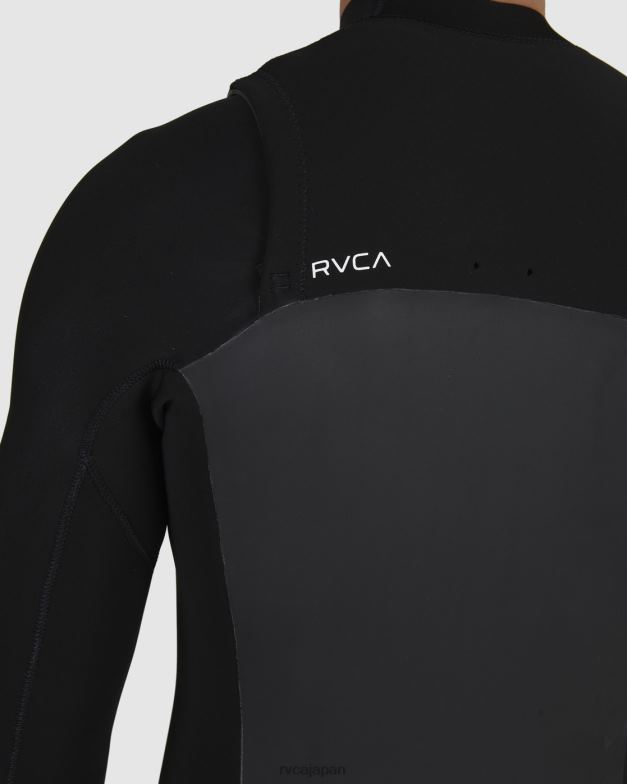 衣類 TP8J617 黒 RVCA ユニセックス 3/2バランスチェストジップフルスーツ
