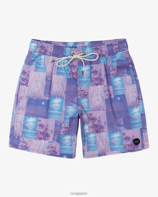ボトムス TP8J61 ライトパープル RVCA ユニセックス コリン・サシンガム エラスティックボードショーツ 17