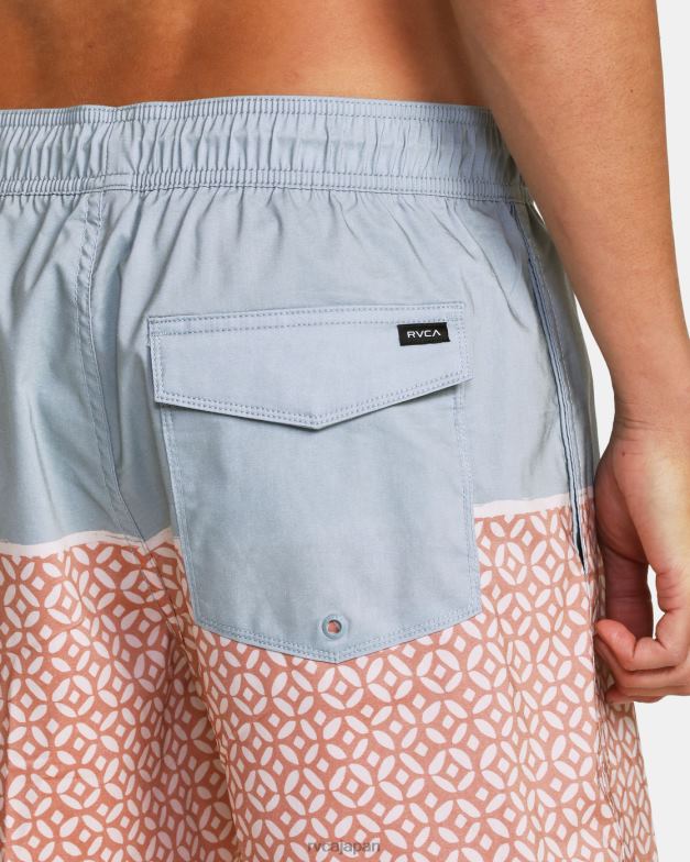 ボトムス TP8J624 スクラブ RVCA ユニセックス カウンティ エラスティック ウエスト ボードショーツ 17