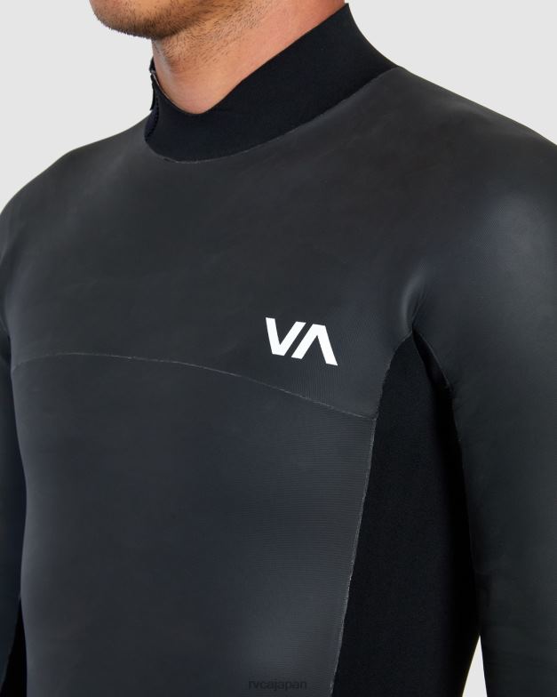 衣類 TP8J637 黒 RVCA ユニセックス 2/2 バランス スムージー 長袖スプリングスーツ