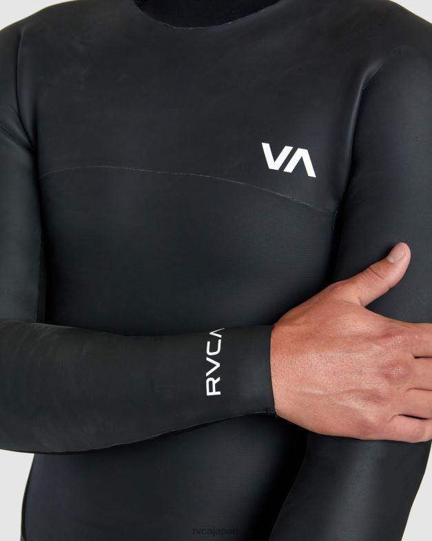 衣類 TP8J637 黒 RVCA ユニセックス 2/2 バランス スムージー 長袖スプリングスーツ