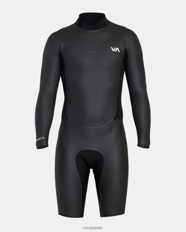 衣類 TP8J637 黒 RVCA ユニセックス 2/2 バランス スムージー 長袖スプリングスーツ