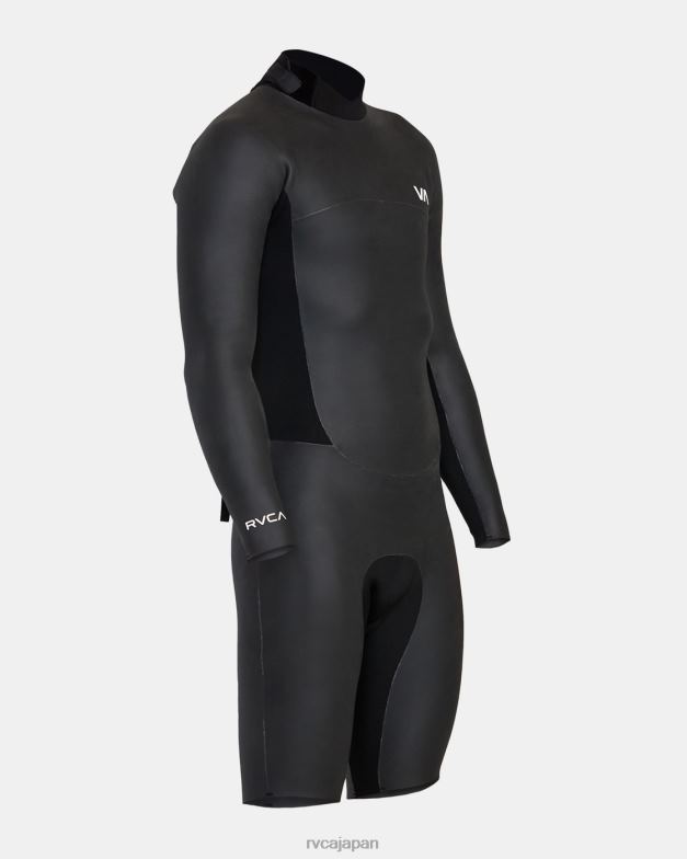衣類 TP8J637 黒 RVCA ユニセックス 2/2 バランス スムージー 長袖スプリングスーツ