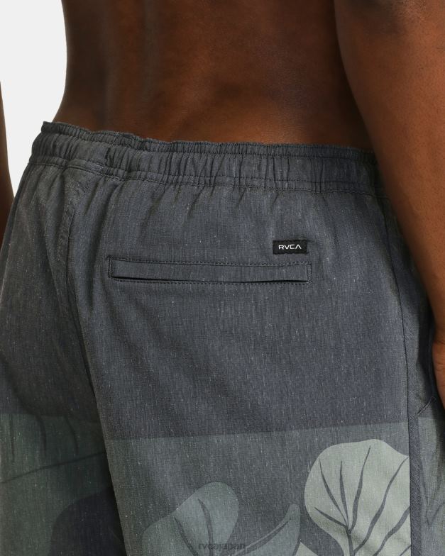 衣類 TP8J642 オリーブ RVCA 男性 ハワイヨガーハイブリッド伸縮性アスレチックショーツ 17