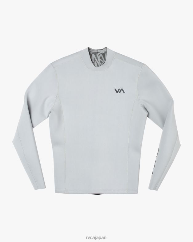 衣類 TP8J644 月の石 RVCA ユニセックス 2mmバランスバックジップウェットスーツジャケット