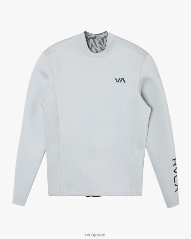 衣類 TP8J644 月の石 RVCA ユニセックス 2mmバランスバックジップウェットスーツジャケット