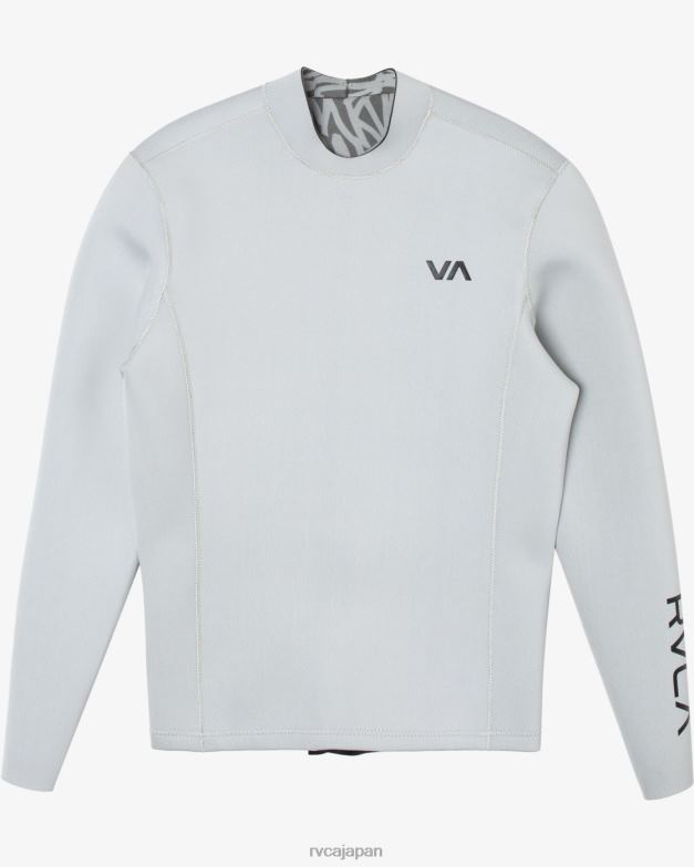 衣類 TP8J644 月の石 RVCA ユニセックス 2mmバランスバックジップウェットスーツジャケット
