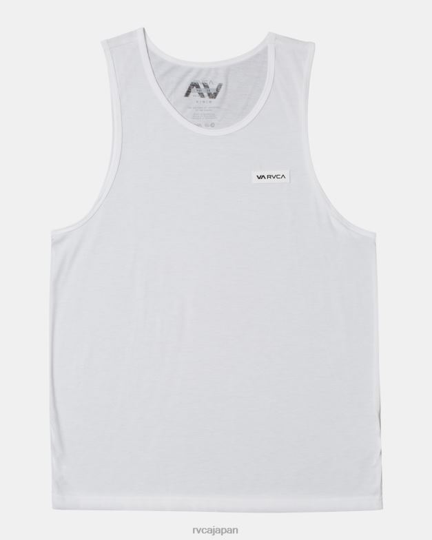 衣類 TP8J659 白 RVCA 男性 アイコンタンクトップ