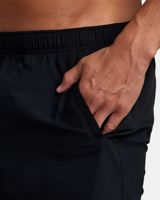 衣類 TP8J672 黒 RVCA 男性 ヨガー IV アスレチックショーツ 17