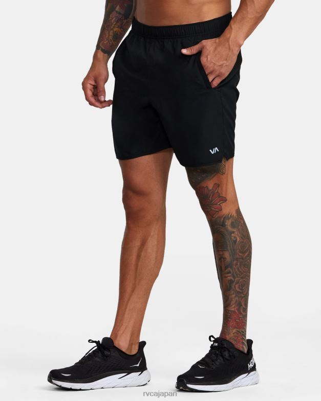 衣類 TP8J672 黒 RVCA 男性 ヨガー IV アスレチックショーツ 17