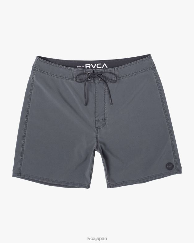 ボトムス TP8J676 黒 RVCA ユニセックス VA ピグメント ボードショーツ 18