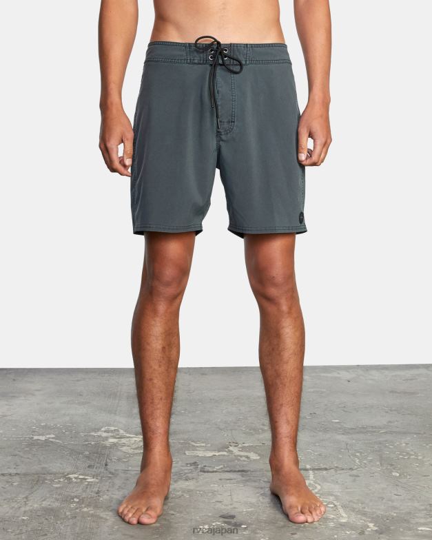 ボトムス TP8J676 黒 RVCA ユニセックス VA ピグメント ボードショーツ 18