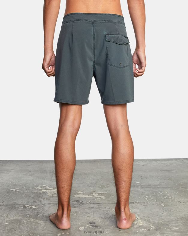 ボトムス TP8J676 黒 RVCA ユニセックス VA ピグメント ボードショーツ 18