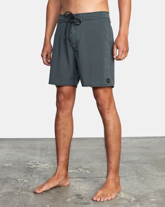 ボトムス TP8J676 黒 RVCA ユニセックス VA ピグメント ボードショーツ 18