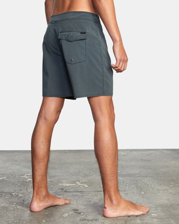 ボトムス TP8J676 黒 RVCA ユニセックス VA ピグメント ボードショーツ 18